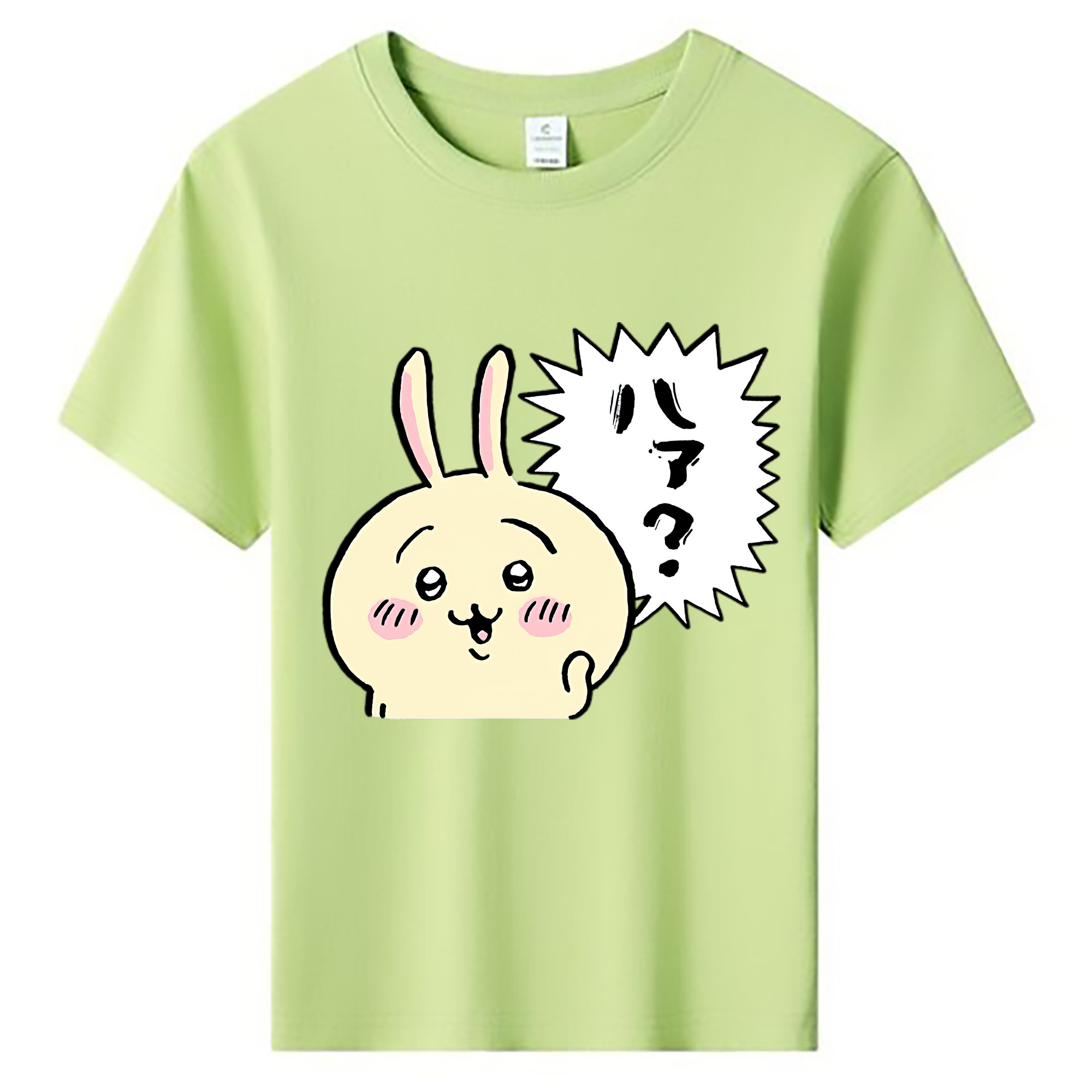 （画像用） ちいかわ うさぎ Chii-kawa usagi 綿100％キッズTシャツ（フロントプリント）